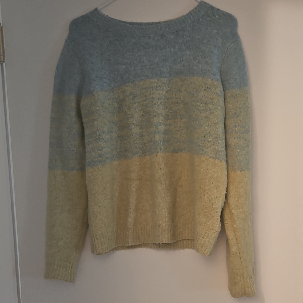 Cupcakes & Cashmere Blue, Green and Yellow Crew Neck Sweater
